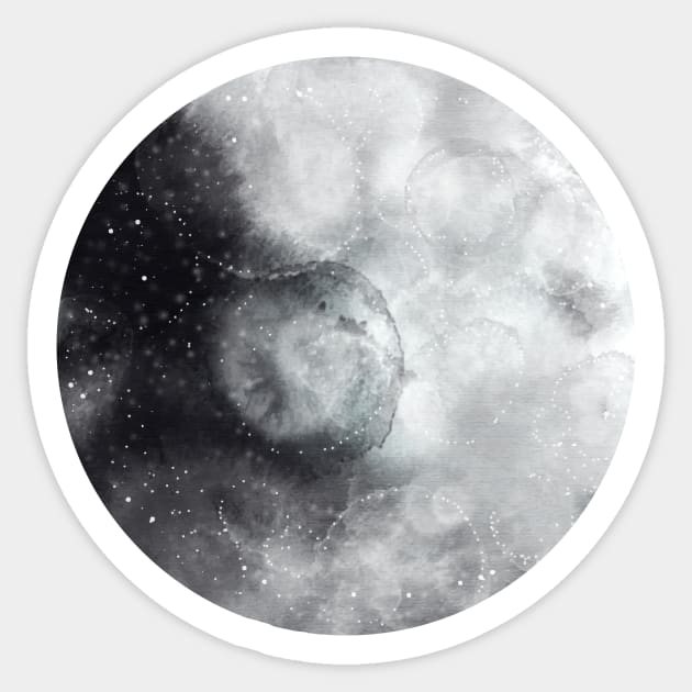 Full Moon Sticker by evermedia